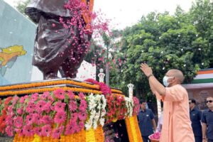 CM Yogi Leads Silent March on Partition Horrors Remembrance Day, Pays Tribute to Victims