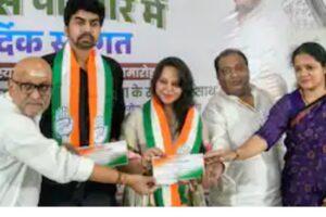 Congress Gets Major Political Boost Ahead of UP Elections, Actress Zara Khan and Former IAS Officer Dr. Rakesh Verma Join the Party