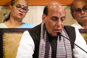 Power Comes Through Public Mandate, Not Street Anarchy”: Rajnath Singh Targets Congress